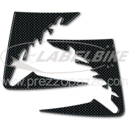 2 ADESIVI-STICKERS 3D gel PARASPIGOLI compatibili per X MAX 400 YAMAHA XMAX 2013-2016